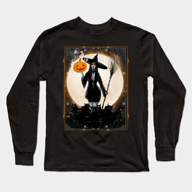 Season of the Witch Long Sleeve T-Shirt by LVBart